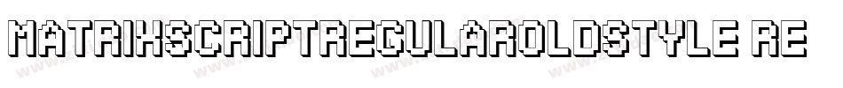 MatrixScriptRegularOldstyle Regular字体转换